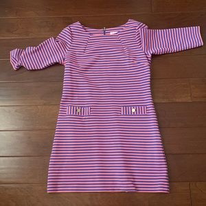 Lily Pulitzer Dress, Size Large, Long Sleeve, Blue and Pink